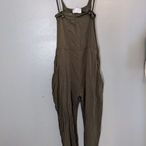 Linen overalls